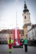 Bildbeschreibung: Impressionen von der Flaggenparade in Bad Radkersburg