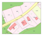 Grundstücke aus dem digitalisierten Grundstückskataster mit korrespondierenden Orthofotos. Fotos: Landesbaudirektion, GIS Grundstücke aus dem digitalisierten Grundstückskataster mit korrespondierenden Orthofotos. Fotos: Landesbaudirektion, GIS