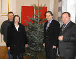 Bezirkskapellmeister Karl Rappold, Eveline Timmerer-Maier, Landeshauptmann Mag. Franz Voves und Bürgermeister Johann Pirer. Bezirkskapellmeister Karl Rappold, Eveline Timmerer-Maier, Landeshauptmann Mag. Franz Voves und Bürgermeister Johann Pirer.