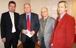 v.l.n.r.: Die Klubobleute Mag. Christopher Drexler (ÖVP), Ernest Kaltenegger (KPÖ) sowie der Energiesprecher der Grünen LAbg. Peter Hagenauer und Klubobmann Walter Kröpfl (SPÖ) Foto: Landespressedienst v.l.n.r.: Die Klubobleute Mag. Christopher Drexler (ÖVP), Ernest Kaltenegger (KPÖ) sowie der Energiesprecher der Grünen LAbg. Peter Hagenauer und Klubobmann Walter Kröpfl (SPÖ) Foto: Landespressedienst