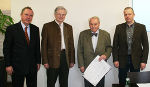 v.l.n.r.: Univ.-Prof. iR. Dr. Alfred Ableitinger, Univ.-Prof. Dr. Reinhard Härtel, em. Univ.-Prof. Dr. Friedrich Hausmann und Mag. Meinhard Brunner bei der Pressekonferenz im Medienzentrum Steiermark. Foto: Landespressedienst v.l.n.r.: Univ.-Prof. iR. Dr. Alfred Ableitinger, Univ.-Prof. Dr. Reinhard Härtel, em. Univ.-Prof. Dr. Friedrich Hausmann und Mag. Meinhard Brunner bei der Pressekonferenz im Medienzentrum Steiermark. Foto: Landespressedienst