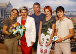 v.l.n.r.: Beate Wippel-Herzog, Landeshauptmann Waltraud Klasnic, Martin Wippel–Herzog, Sohn Martin mit Freundin Denise. Foto Pachernegg