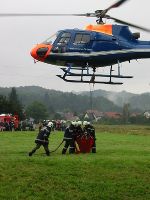 Seilbergung mit dem Hubschrauber. Foto: Max Schitter 