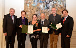 LH-Stv. Hermann Schützenhöfer, Burgi Gerhold, Doris Huber, Wilfried Stummer, Wolf Steinhuber und LH Franz Voves bei der Verleihung der Menschenrechtspreise © Foto: Landespressedienst/Schüttbacher; bei Quellenangabe honorarfrei LH-Stv. Hermann Schützenhöfer, Burgi Gerhold, Doris Huber, Wilfried Stummer, Wolf Steinhuber und LH Franz Voves bei der Verleihung der Menschenrechtspreise
