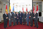 Alle neun Landeshauptleute waren zur heutigen Sitzung in Graz