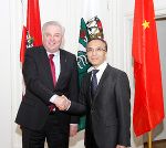 LH Schützenhöfer konnte den chinesischen Botschafter Li Xiaosi in der Grazer Burg begrüßen