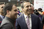 Schickhofer und Kern zeigten sich begeistert von den Bewerben und der Stimmung. Schickhofer und Kern zeigten sich begeistert von den Bewerben und der Stimmung.