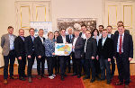 Hochkarätiges Treffen in Graz: LH-Stv. Michael Schickhofer im Kreise der Regionsvorsitzenden und deren Stellvertretern. © Bild: Land Steiermark/Bektaš; Verwendung bei Quellenangabe honorarfrei