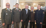 LH Hermann Schützenhöfer mit Leitern steirischer Einsatzorganisationen LH Hermann Schützenhöfer mit Leitern steirischer Einsatzorganisationen