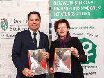 LH-Stv. Michael Schickhofer und Landesrätin Ursula Lackner bei der Vorstellung des neuen Förderprogramms. © Bilder: Land Steiermark/Bektaš; Verwendung bei Quellenangabe honorarfrei LH-Stv. Michael Schickhofer und Landesrätin Ursula Lackner bei der Vorstellung des neuen Förderprogramms. © Bilder: Land Steiermark/Bektaš; Verwendung bei Quellenangabe honorarfrei