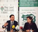 Ziel von Schickhofer und Lackner ist es, Frauen mehr Mitbestimmung und Teilhabe zu ermöglichen. Ziel von Schickhofer und Lackner ist es, Frauen mehr Mitbestimmung und Teilhabe zu ermöglichen.