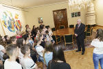 Die Jugendlichen hatten zahlreiche Fragen an den steirischen Landeshauptmann.