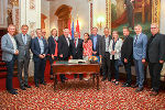 Die steirische Delegation mit den luxemburgischen Parlamentariern. © Chambre des Députés; bei Quellenangabe honorarfrei Die steirische Delegation mit den luxemburgischen Parlamentariern. © Chambre des Députés; bei Quellenangabe honorarfrei
