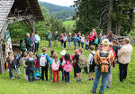 Am Kluppeneggerhof am Alpl trafen sich die Schüler der VS Graz-Puntigam und Neudau 