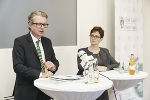 Im Medienzenrum Steiermark lud LR Christopher Drexler gemeinsam mit WHO-Expertin Katrin Seeher anlässlich der heutigen Demenztagung zur Pressekonferenz.