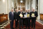 Gemeinderat Ernest Schwindsackl, Generaldirektor Martin Schaller, Landeshauptmann Hermann Schützenhöfer, Bischof Wilhelm Krautwaschl, Hofrat Christian Brugger, Dompfarrer Heinrich Schnuderl (v.l.)