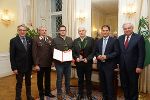 Verleihung der Preise für "Feuerwehrfreundliche Arbeitgeber" am 15. November 2018 im Weißen Saal der Grazer Burg: HBFLA Raumberg aus dem Bezirk Liezen.