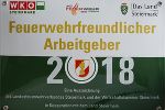Verleihung der Preise für "Feuerwehrfreundliche Arbeitgeber" am 15. November 2018 im Weißen Saal der Grazer Burg.