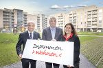 Zum Thema „Gelebte Nachbarschaft“ präsentierten Landesrat Johann Seitinger, Wolfram Sacherer (Obmann-Stellvertreter GBV Steiermark) und Landesrätin Doris Kampus, v.l., aktuelle Maßnahmen des Servicebüros zusammen>wohnen< © Lunghammer/honorarfrei bei Quellenangabe Zum Thema „Gelebte Nachbarschaft“ präsentierten Landesrat Johann Seitinger, Wolfram Sacherer (Obmann-Stellvertreter GBV Steiermark) und Landesrätin Doris Kampus, v.l., aktuelle Maßnahmen des Servicebüros zusammen>wohnen<