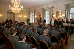 Rund 50 neue Offiziere und Unteroffiziere wurden in der Grazer Burg begrüßt.