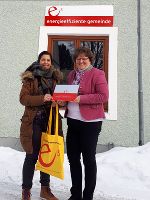 Heide Rothwangl-Heber, e5-Gemeindebetreuerin der Energie Agentur Steiermark (li.) und Bgm. Siliva Karelly freuen sich auf die Zusammenarbeit. © Foto: Energieagentur; bei Quellenangabe honorarfrei