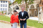 LH-Stv. Manuela Khom und LH Mario Kunasek im 2. Burghof, wo dieser Tage erste Bauarbeiten gestartet wurden. © Land Steiermark/Robert Binder; Verwendung bei Quellenangabe honorarfrei LH-Stv. Manuela Khom und LH Mario Kunasek im 2. Burghof, wo dieser Tage erste Bauarbeiten gestartet wurden.