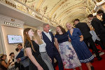 Beste Stimmung beim Empfang des Landeshauptmannes. © Land Steiermark/Robert Frankl; Verwendung bei Quellenangabe honorarfrei Beste Stimmung beim Empfang des Landeshauptmannes.