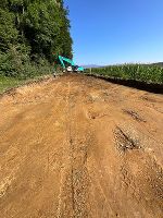 Bereits ordentlich „umgegraben“ wurde die L 446 © Foto: Land Steiermark/A16; bei Quellenangabe honorarfrei Bereits ordentlich „umgegraben“ wurde die L 446