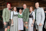 Landesregierer-Treffen bei der Krone-Alm: LR Stefan Hermann, LR Claudia Holzer, LH-Stv. Manuela Khom, LH Mario Kunasek, LR Simone Schmiedtbauer und LR Karlheinz Kornhäusl (v.l.)