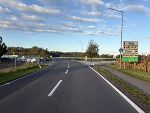 Das betroffene Straßenstück an der B 69