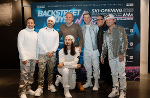 Die Backstreet Boys mit Landeshauptmann Mario Kunasek und Veranstalter Klaus Leutgeb © Hanna Hinterdorfer