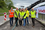 Gruppenbild vom Start der Bauarbeiten