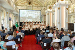 Bildbeschreibung: Bild von der Veranstaltung in der Aula der Alten Universität