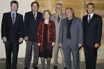 Dr. Ulrich Becker (Leiter der Alten Galerie), Landeshauptmann Mag. Franz Voves, Dr. Karin Leitner-Ruhe (Kuratorin der Ausstellung), Intendant Peter Pakesch, Landeshauptmann-Stellvertreter Dr. Kurt Flecker, Direktor des Landesmuseums Joanneum Dr. Wolfgang Muchitsch