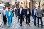 Bildbeschreibung: Impressionen vom Treffen der Landesregierungen von Kärnten und der Steiermark in Graz.