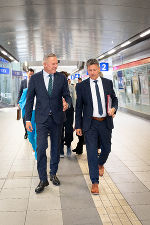 Bildbeschreibung: Impressionen vom Treffen der Landesregierungen von Kärnten und der Steiermark in Graz.
