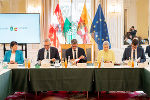 Bildbeschreibung: Impressionen vom Treffen der Landesregierungen von Kärnten und der Steiermark in Graz.