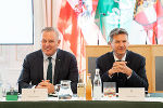 Bildbeschreibung: Impressionen vom Treffen der Landesregierungen von Kärnten und der Steiermark in Graz.