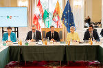 Bildbeschreibung: Impressionen vom Treffen der Landesregierungen von Kärnten und der Steiermark in Graz.