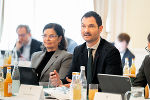 Bildbeschreibung: Impressionen vom Treffen der Landesregierungen von Kärnten und der Steiermark in Graz.