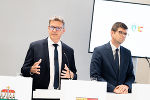Bildbeschreibung: Impressionen vom Treffen der Landesregierungen von Kärnten und der Steiermark in Graz.