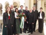 v.l.n.r.: Andrea Rennhofer, Sekretärin des Tourismusverbandes Joglland-Waldheimat, Franz Berger,  Obmann des Vereins Steirische Blumenstraße, Blumenkönigin Manuela I, Landeshauptmann Mag. Franz Voves, Pfarrer Raimund Ochabauer, Obmann des Tourismusverbandes Naturpark Pöllauertal, Vizebürgermeister Alexander Schirnhofer, Gemeinde Pöllauberg, Bürgermeister Josef Steinhöfer, Gemeinde Vorau und Stefanie Schuster, Geschäftsführerin des Tourismusverbandes Naturpark Pöllauertal. Fotos: Landespressedienst