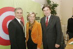 Infrastrukturminister Werner Faymann, Landeshauptmann Franz Voves, Verkehrslandesrätin Kristina Edlinger-Ploder beim heutigen Pressegespräch. Foto: Frankl