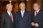 Der Doyen des Consularischen Corps, Herbert Depisch, Gouverneur Klaus Liebscher, und der Präsident des Landtages Steiermark, Siegfried Schrittwieser.
