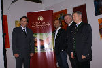 v.l.n.r.: Landeshauptmann Mag. Franz Voves, Georg Zöhrer, Sprecher der Sulmtaler Vermarktungs-GmbH., Landeshauptmann-Stv. Hermann Schützenhöfer und Naturparkobmann und LAbg. Peter Tschernko bei der Verkostung des Sulmtaler Hendls im Gasthaus Koschak. Foto Karl Oswald