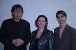 v.l.n.r. Mag. Christian Ehetreiber, Koordinator der steirischen NGO-Plattform, LR Bettina Vollath und der Kabarettist Clemens Maria Schreiner (Gewinner des Grazer Kleinkunstvogels und des Kleinkunstpanthers), der sein Programm „Unzensuriert“ präsentierte. Foto: Landespressedienst