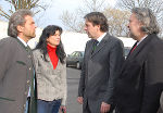 v.l.n.r.: Franz Saringer, Karin Saringer, Landeshauptmann Mag. Franz Voves, LAbg. Günther Prutsch. Foto: Prutsch
