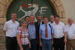 Der Präsident des Landtages Steiermark, Siegfried Schrittwieser, mit Mitgliedern der Landtagsdelegation aus Nordrhein-Westfahlen. Foto: Sepp Reinprecht