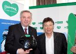 Landeshauptmann-Stv. Hermann Schützenhöfer und der Präsident des Österreichischen Skiverbandes Prof. Peter Schröcksnadel bei der Präsentation der steirischen Schulskikurs-Offensive. © Land Steiermark