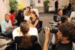 In kleinen Gesprächsrunden wurden die Themen vertieft, Filmteams dokumentierten die gesamte Veranstaltung. © FH Joanneum In kleinen Gesprächsrunden wurden die Themen vertieft, Filmteams dokumentierten die gesamte Veranstaltung.